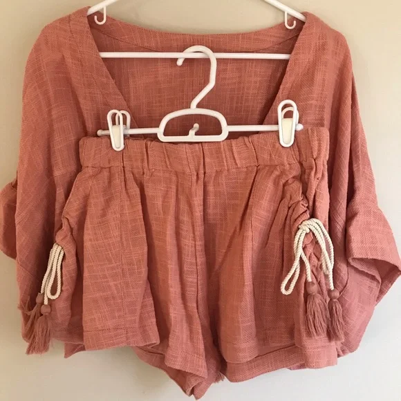 Free People matching Two Piece Short Set - Picture 9 of 11